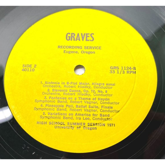 University Of Oregon High School Summer Sessions 1971 Eugene LP Record in Shrink - Picture 2 of 5